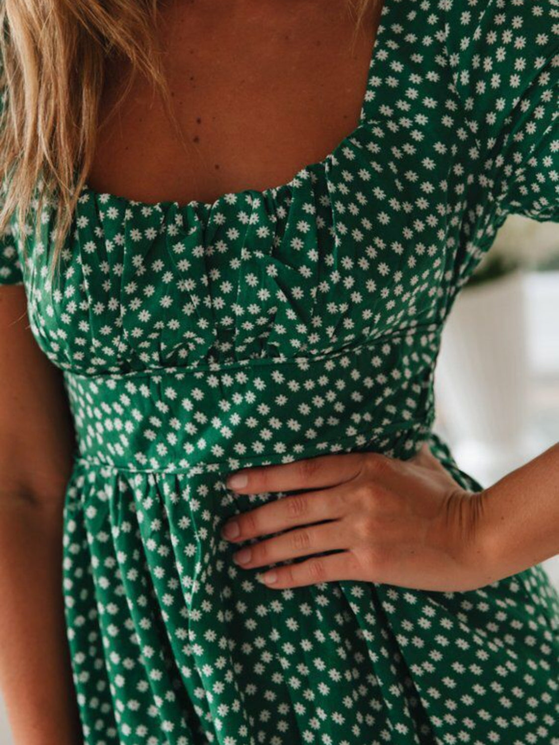 Black Hazel Printed Midi Dress