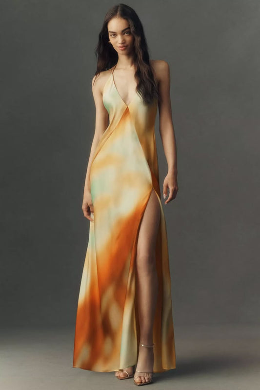 Lizbeth Halter Maxi Dress