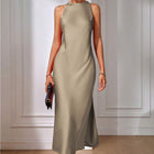 Celeste Satin Maxi Dress