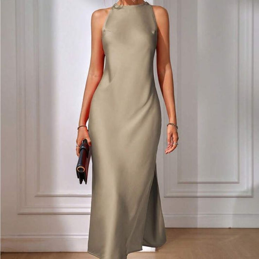 Celeste Satin Maxi Dress
