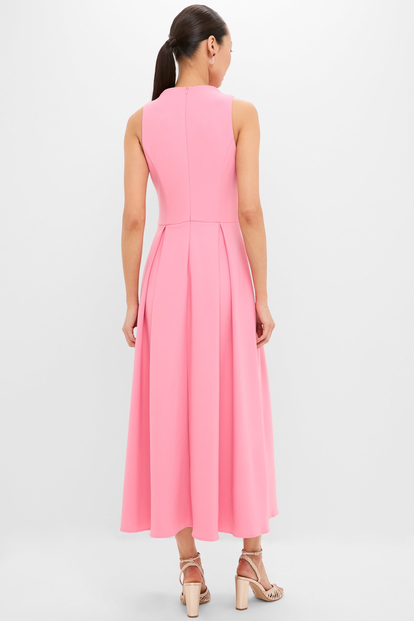 Bubblegum Pink Risa Cowl Neck Gown in Bubblegum Pink
