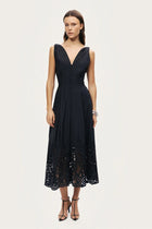 Nocturne Embroidered Midi Dress