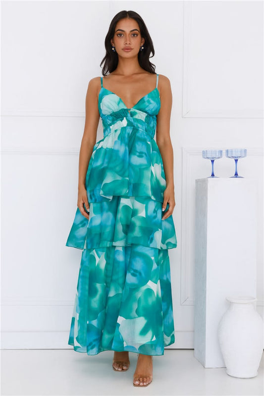 Ophelia Electric Print Maxi Dress