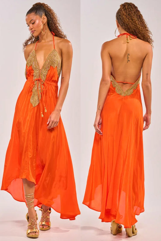 Valentina Embellished Maxi Dress
