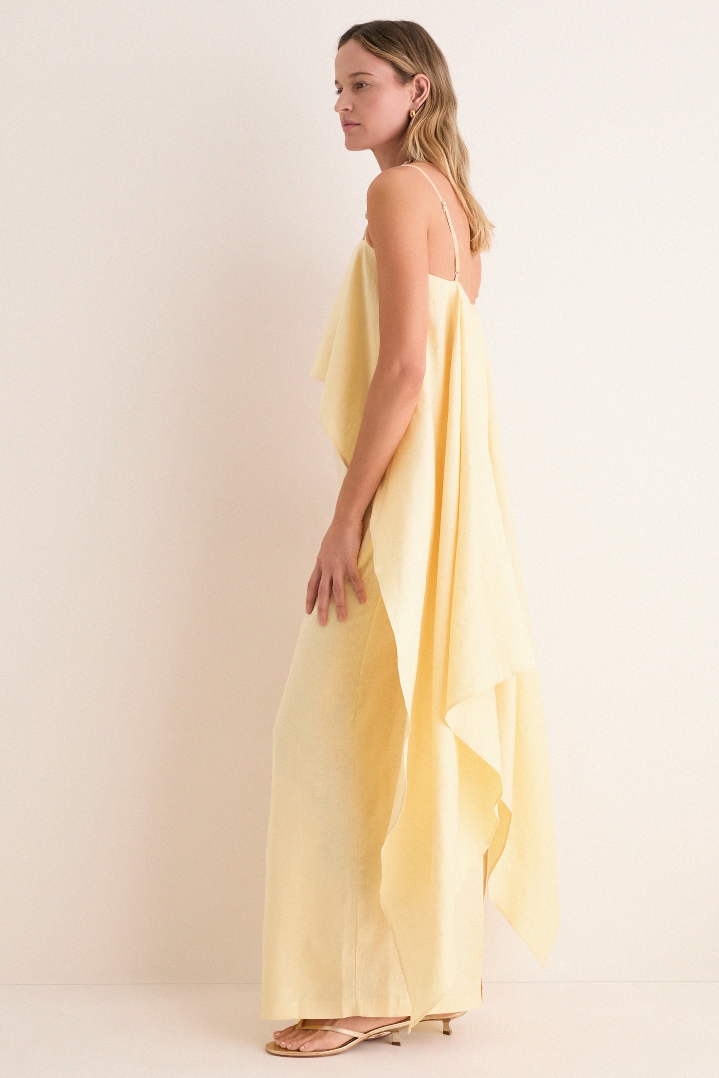 Butter Valencia Linen Midi Dress