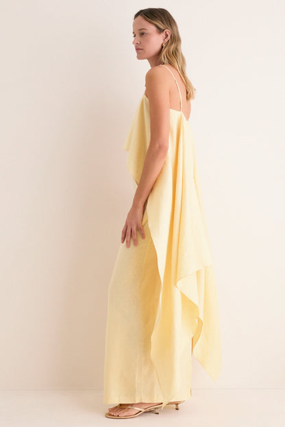Butter Valencia Linen Midi Dress