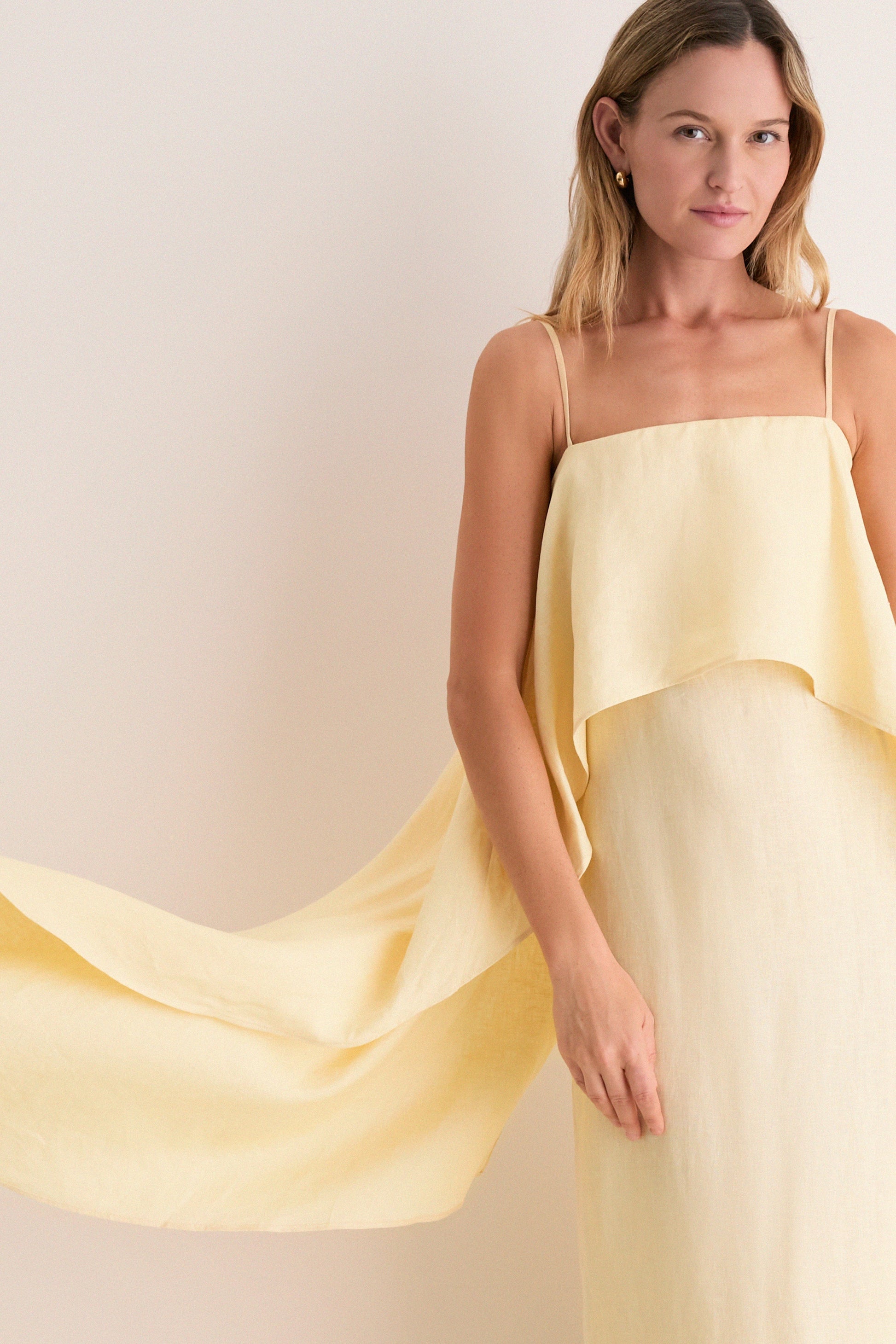 Butter Valencia Linen Midi Dress
