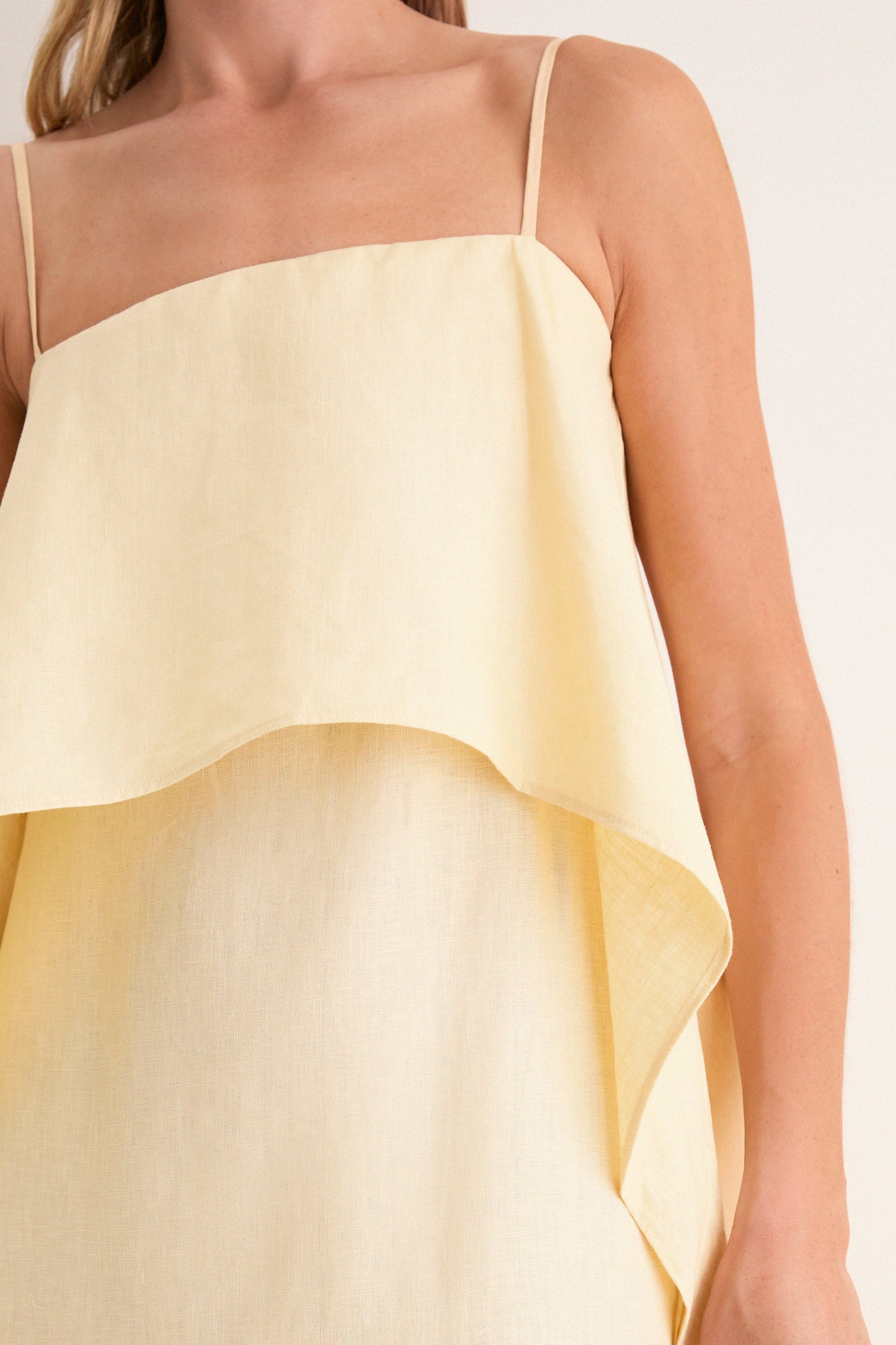 Butter Valencia Linen Midi Dress
