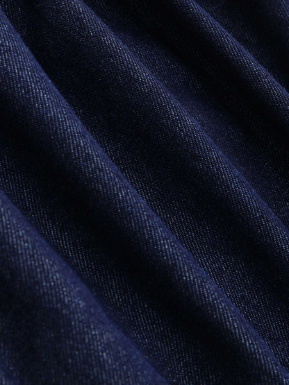 Denim Top & Shorts Set