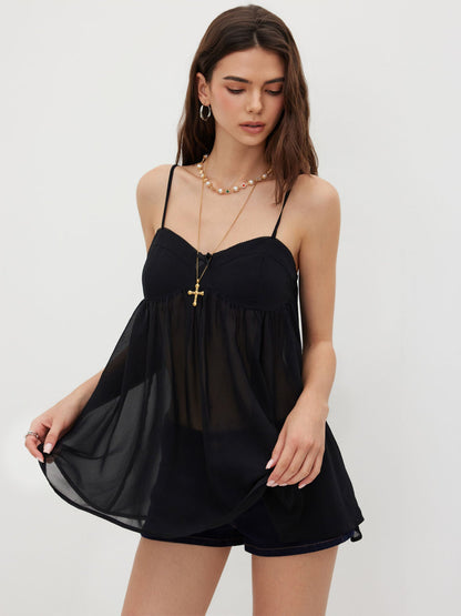 Chiffon Mini Nightdress