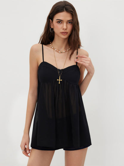 Chiffon Mini Nightdress