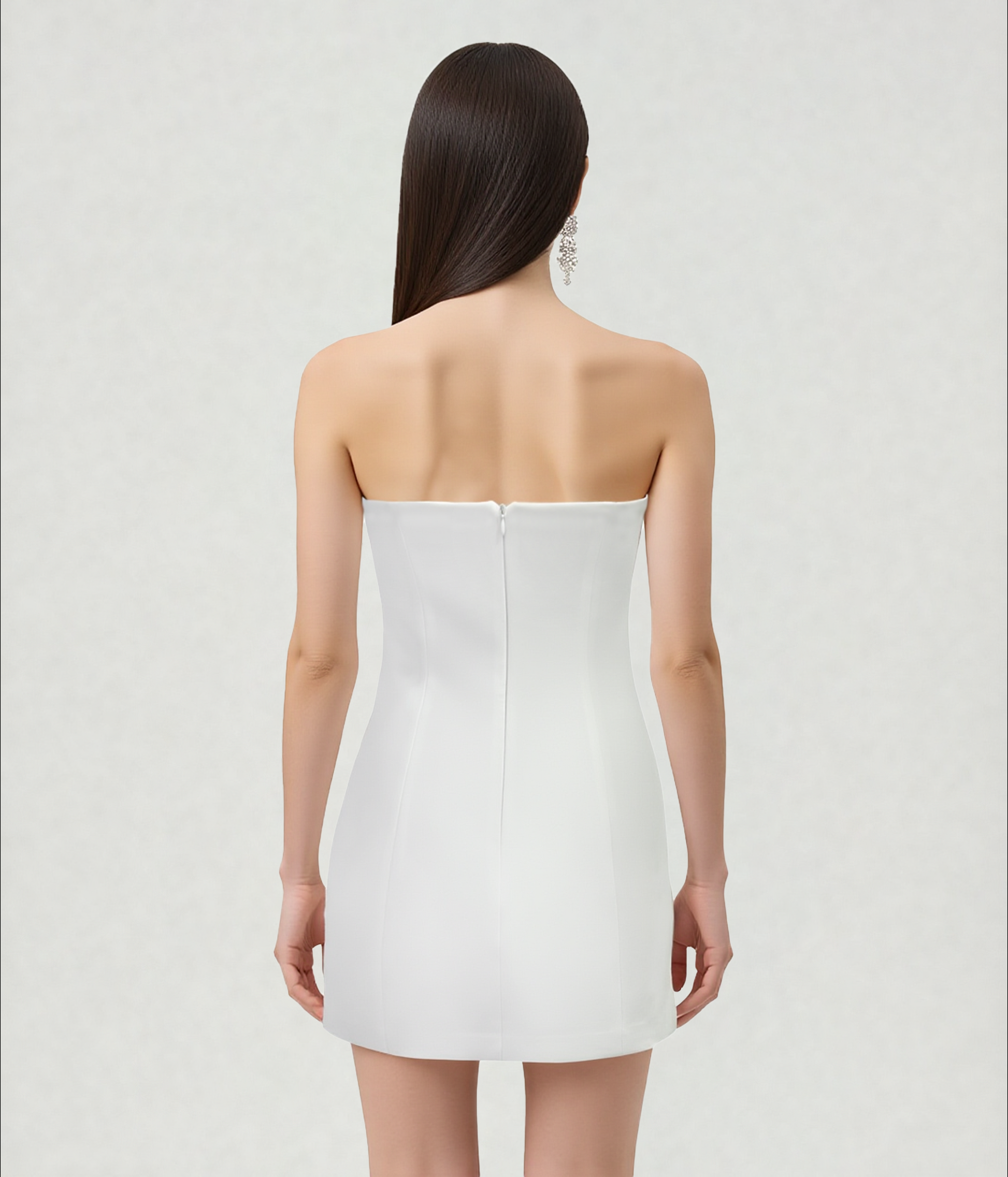 White Margot Floral Mini Dress