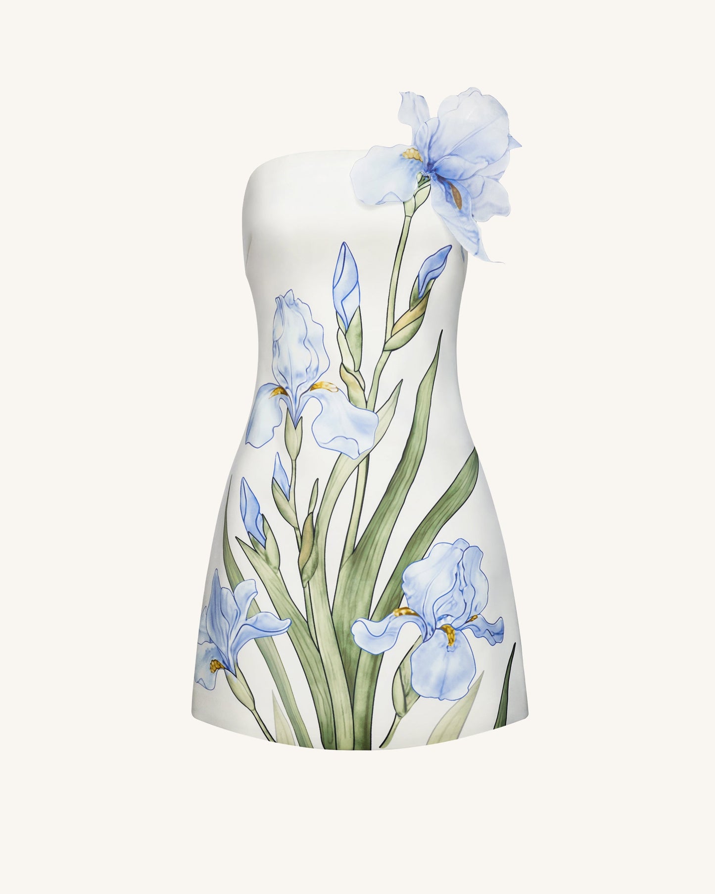 White Margot Floral Mini Dress