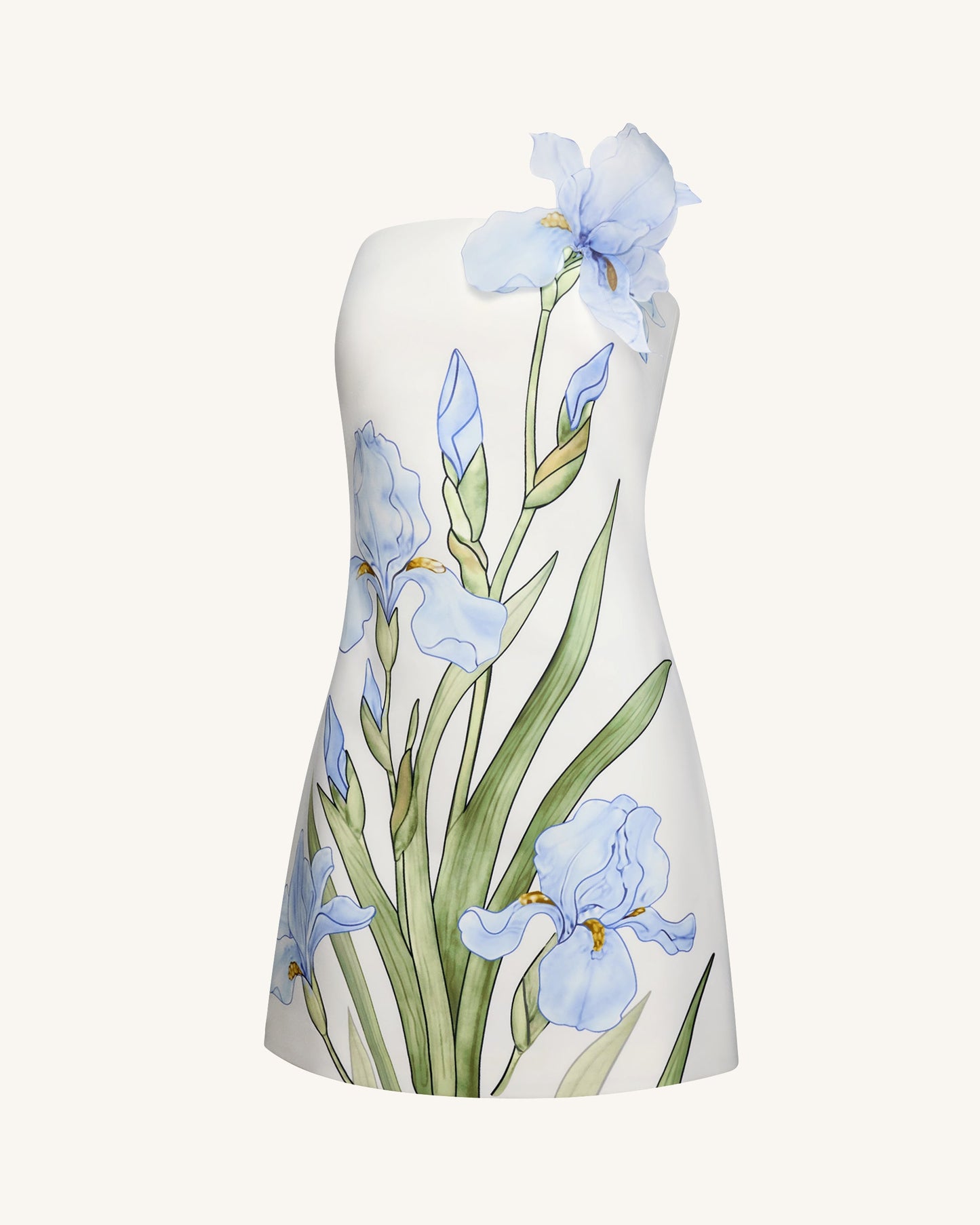 White Margot Floral Mini Dress