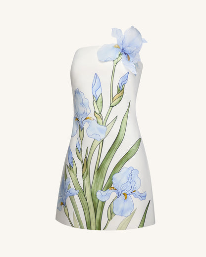 White Margot Floral Mini Dress