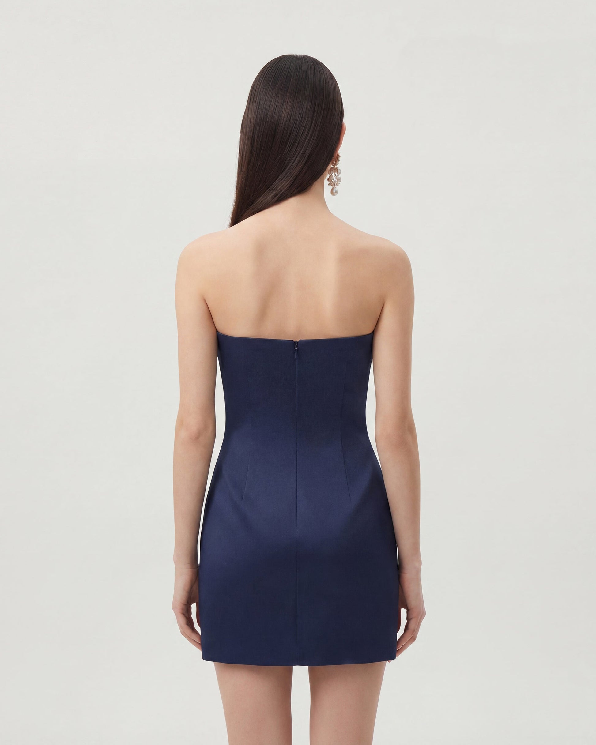 Navy blue Margot Floral Mini Dress