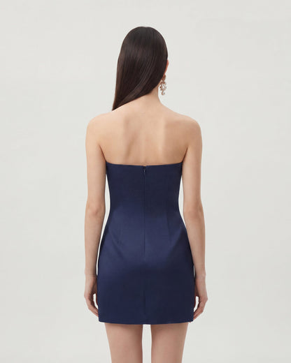 Navy blue Margot Floral Mini Dress
