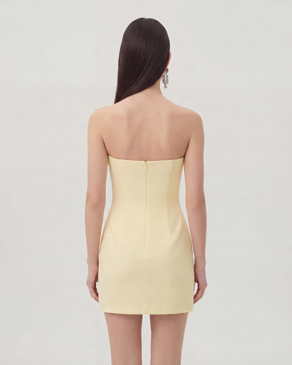 Yellow Margot Floral Mini Dress