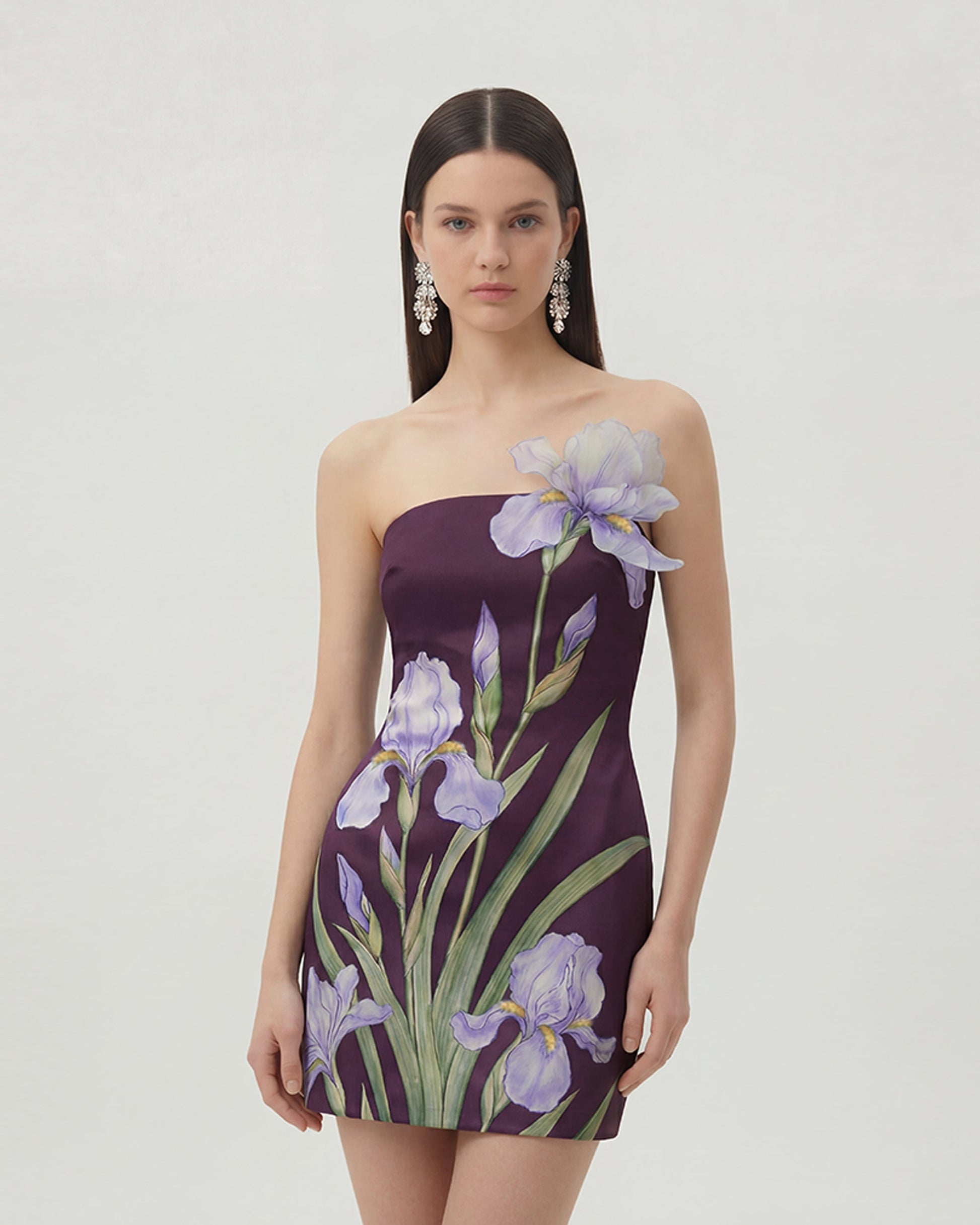 Purple Margot Floral Mini Dress