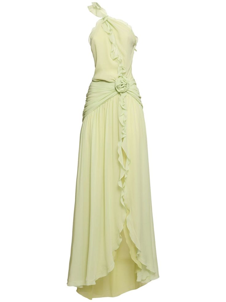 Arabella Silk Organza Ruffle Dress