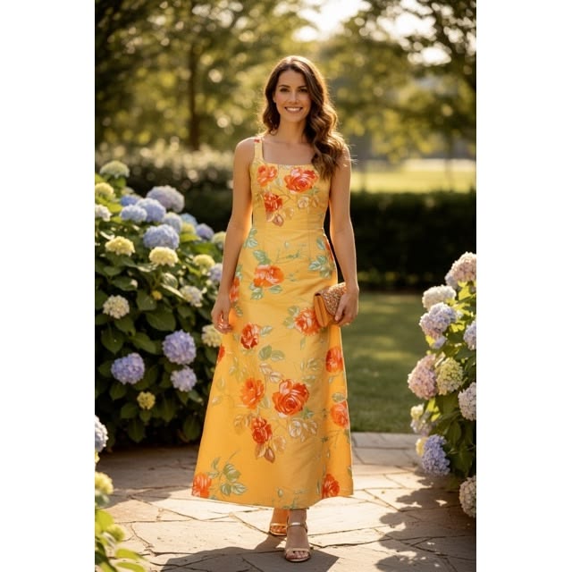 Margot Floral Beaded Maxi Gown