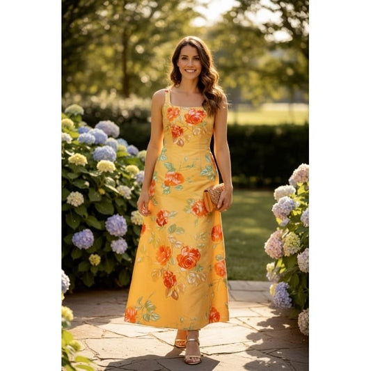 Margot Floral Beaded Maxi Gown
