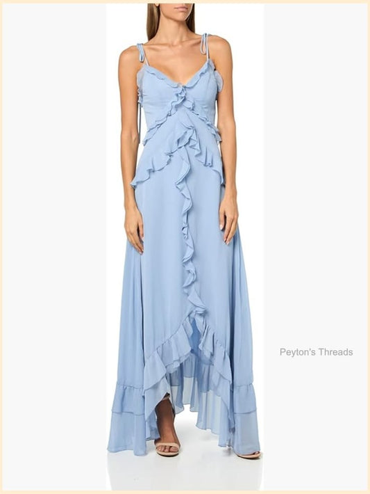 Arabella Gauze High-Low Maxi Dress