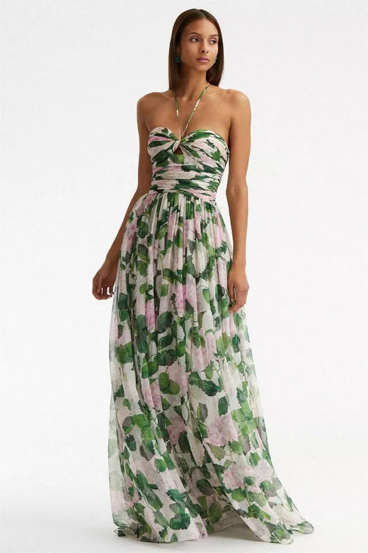 Arabella Floral Off-Shoulder Maxi Dress