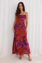 Arabella Wedding Maxi Dress in Luxe Print