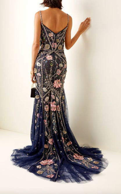 Embellished Tulle Gown Arabella Floral Tulle Gown