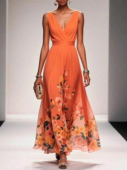 Vivienne Chiffon Floral Dress