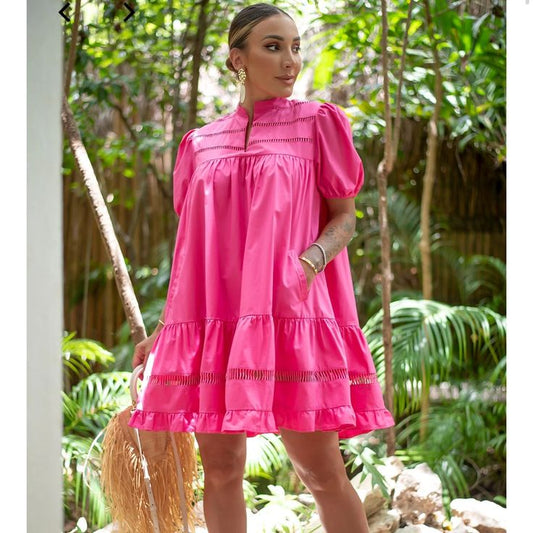 Byegreis Dresses | Byegreis Leticia Pink Dress Small | Color: Pink | Size: S