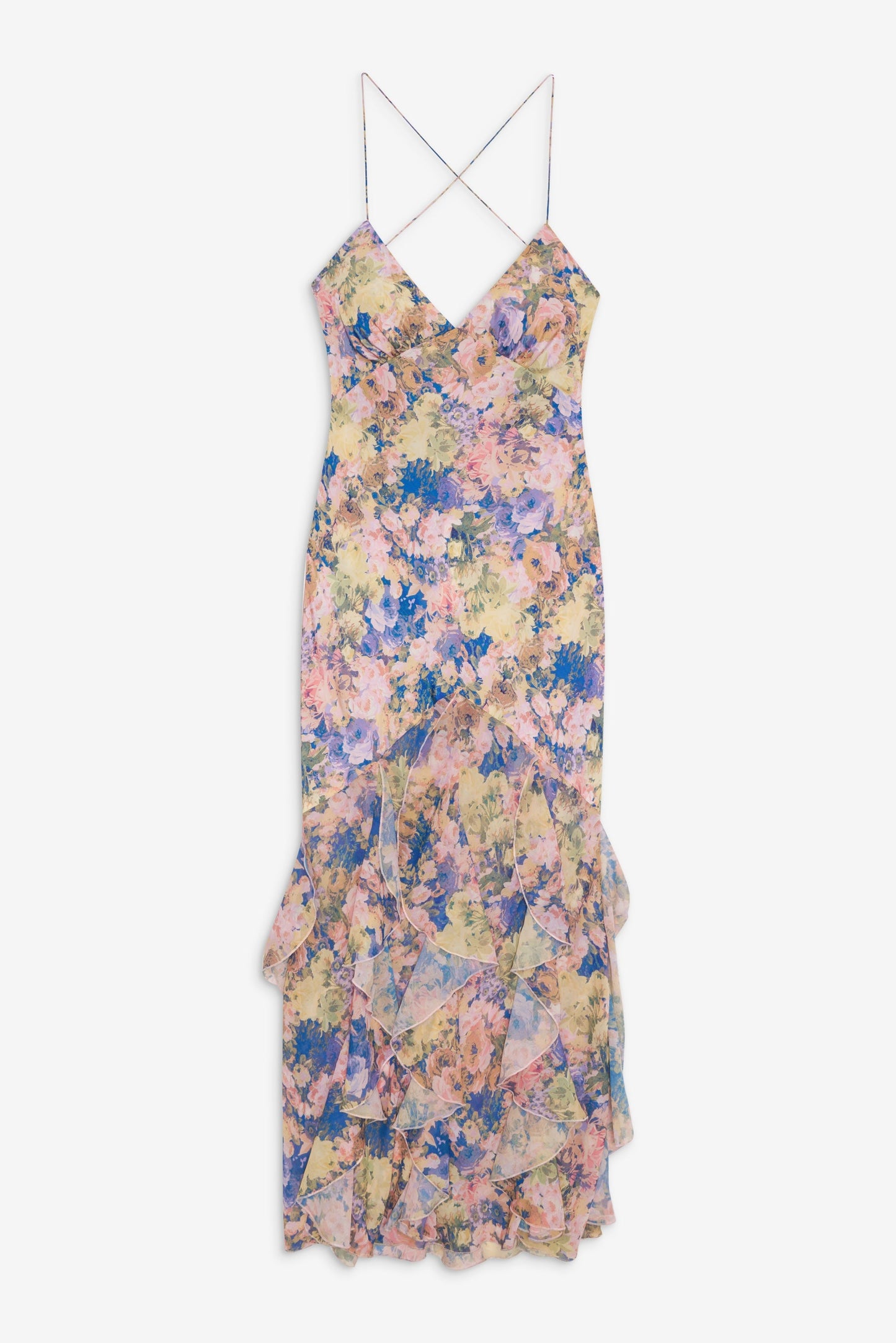 Elea Pink Silk Maxi Dress