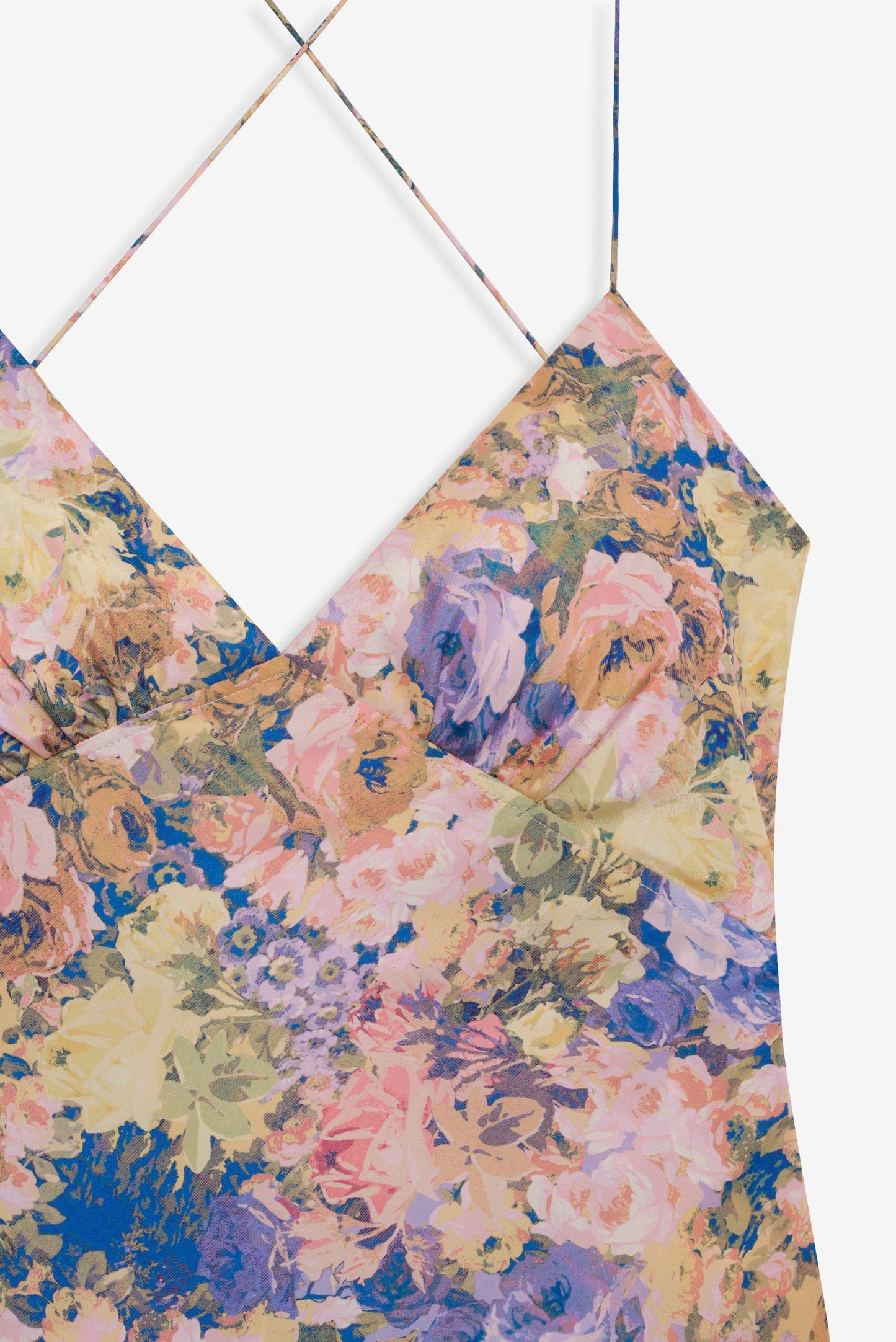 Elea Pink Silk Maxi Dress