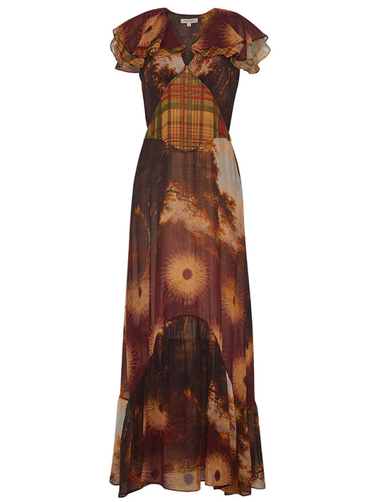 Plaid Multi Sophie Plaid Midi Dress