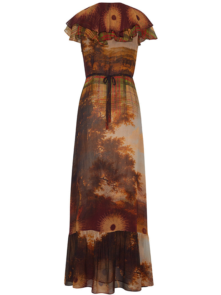 Plaid Multi Sophie Plaid Midi Dress