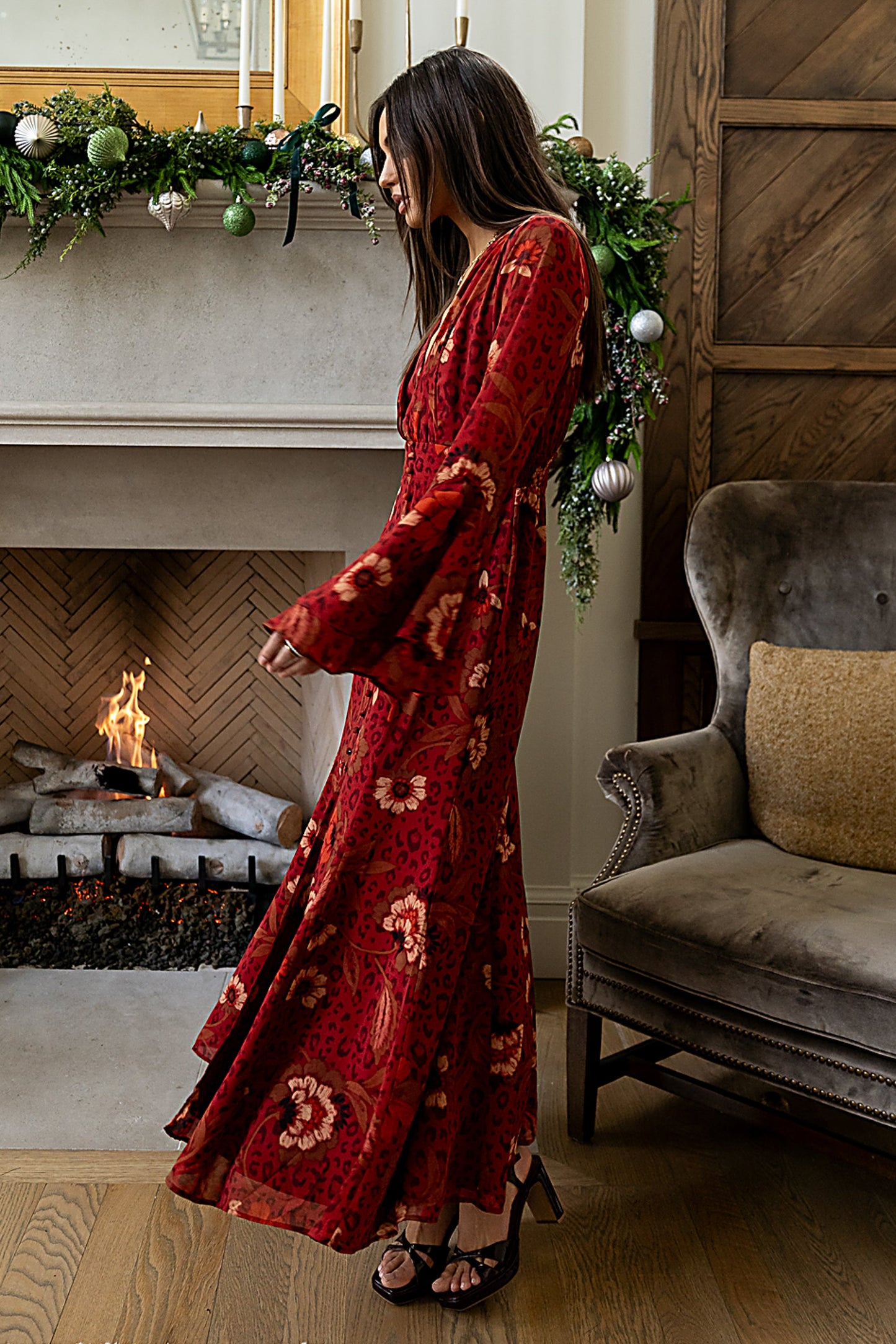 FINAL SALE Theo Floral Maxi Dress