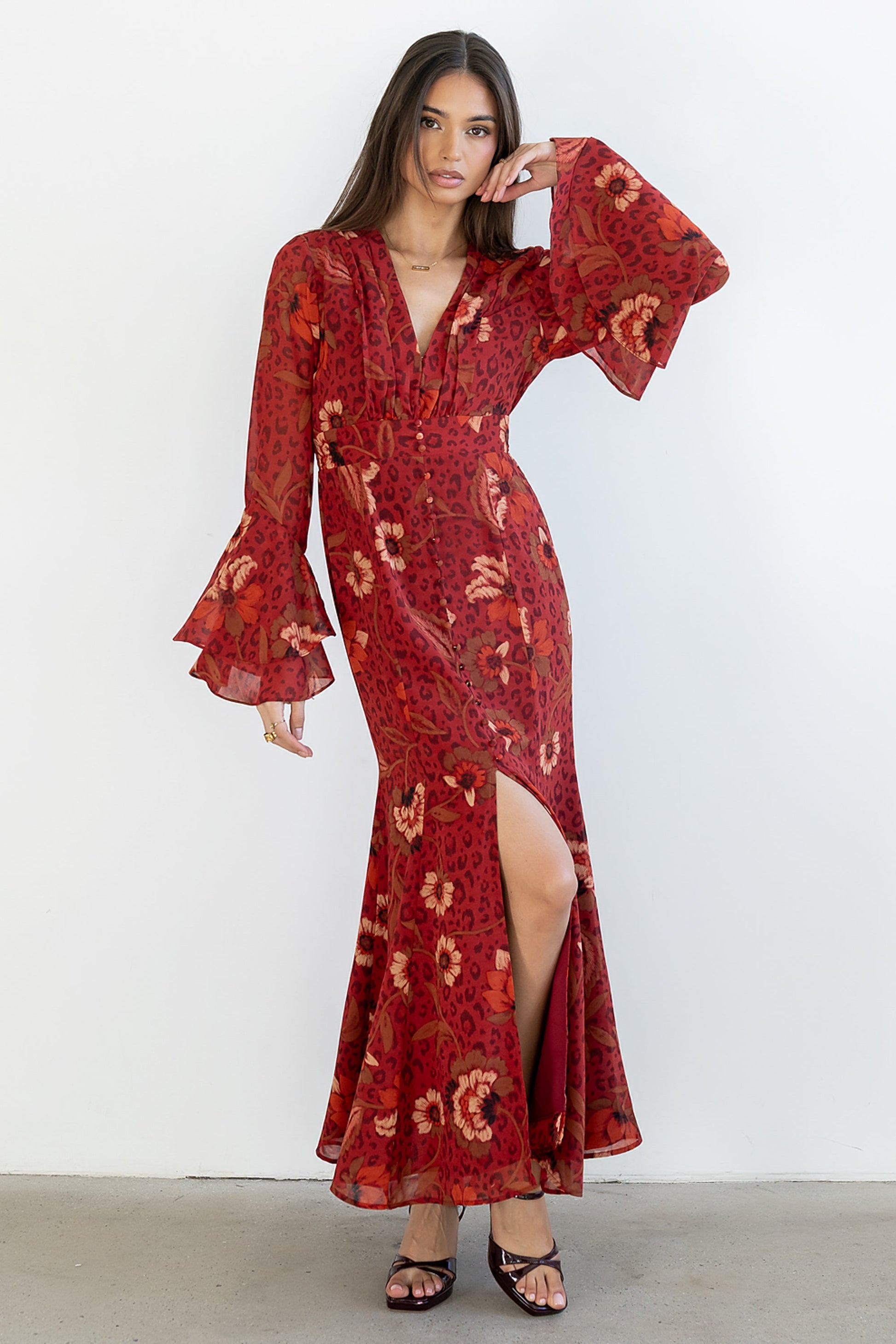 FINAL SALE Theo Floral Maxi Dress