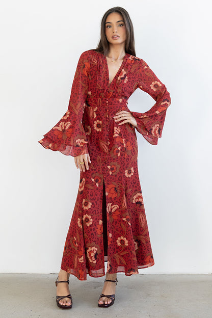 FINAL SALE Theo Floral Maxi Dress