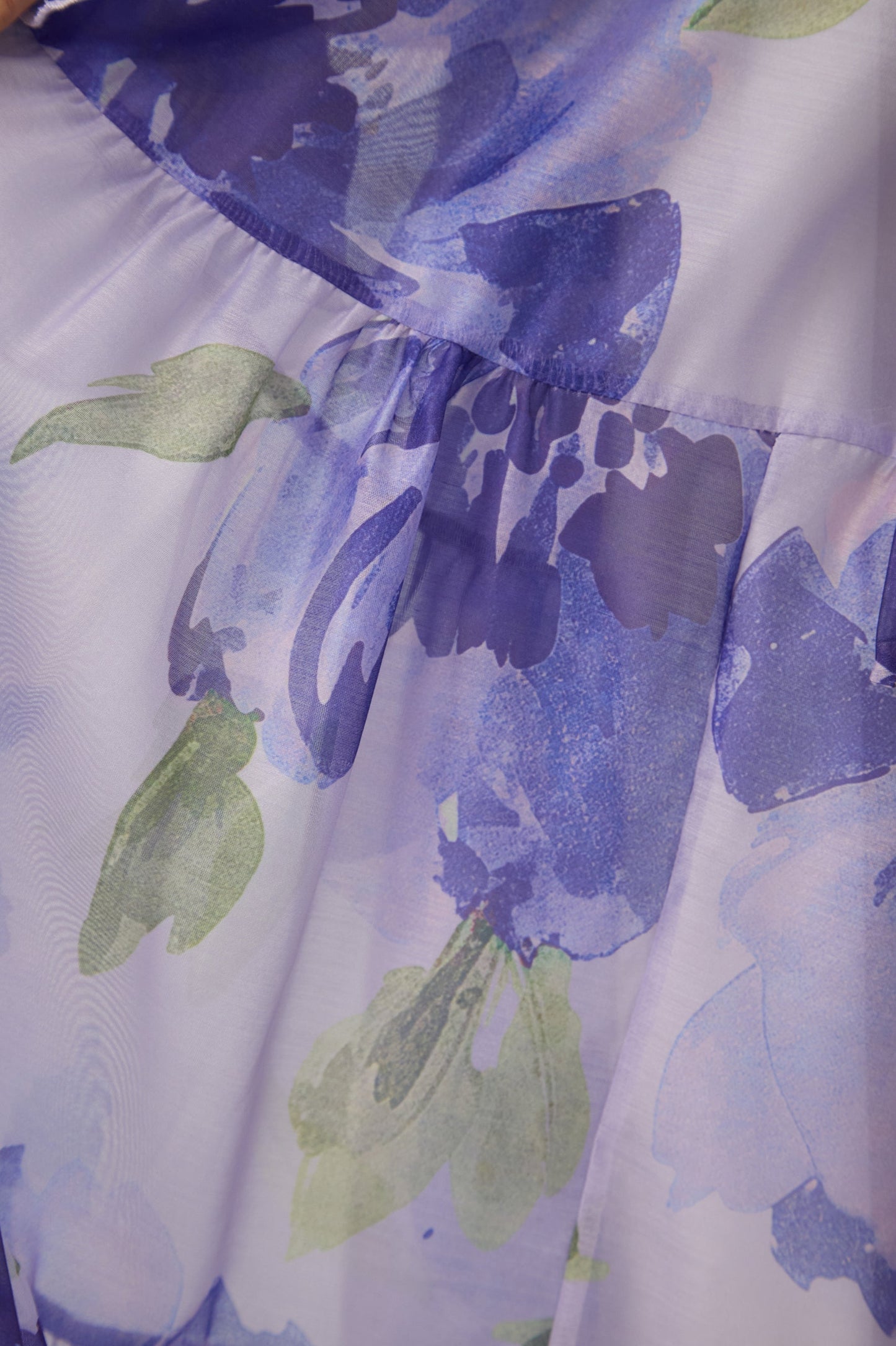 Purple Rowan Floral Tiered Maxi Dress