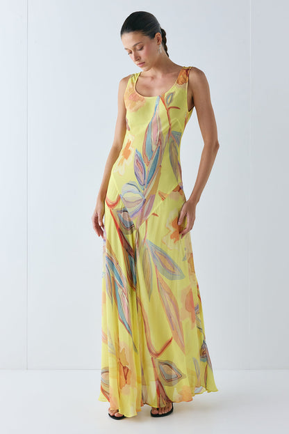Alora Sheer Maxi Dress