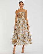 Margot Brocade Midi Dress