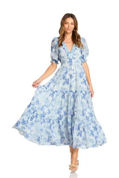 Kendra Silk Maxi Dress