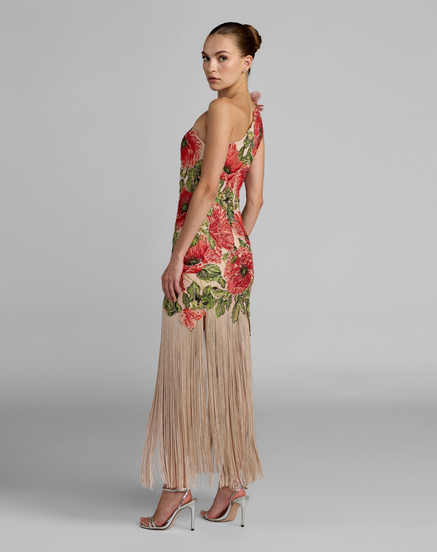 Length Tulle Cocktail Dress Mac Duggal 21303 Alexandra Jacquard Floor-Length Dress