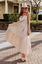 Margot Poplin Tiered Maxi Dress