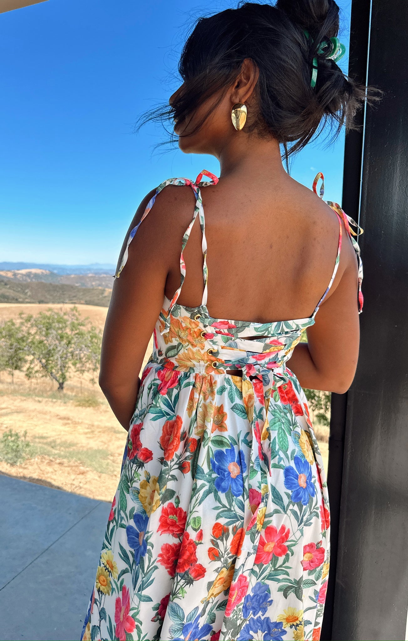 Juliet White Taffeta Maxi Dress