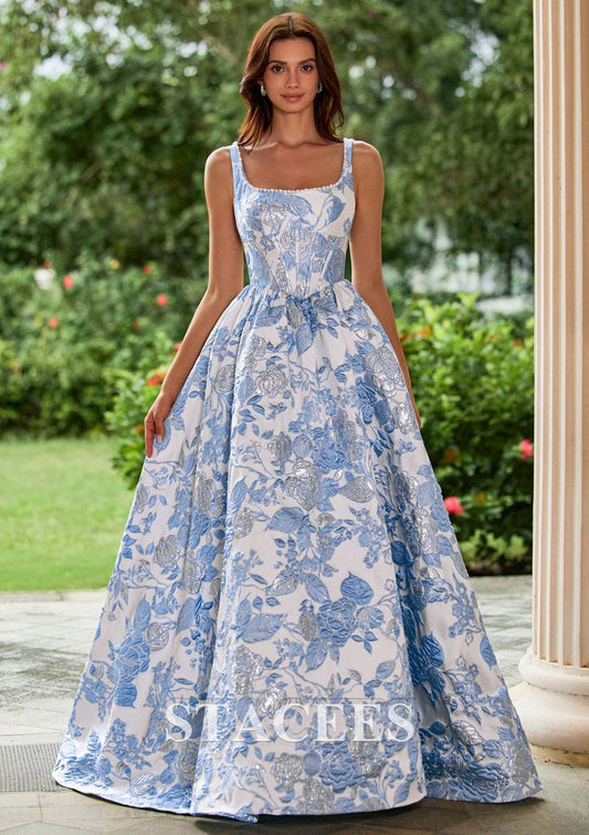 Arabella Floral Brocade Ball Gown