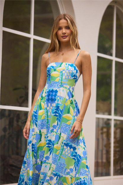 Marina Printed Midi Dress
