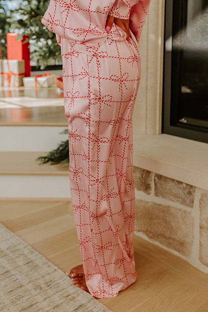 Bows High Waist Satin Pajama Pants Margot Smocked Eyelet Midi Dress
