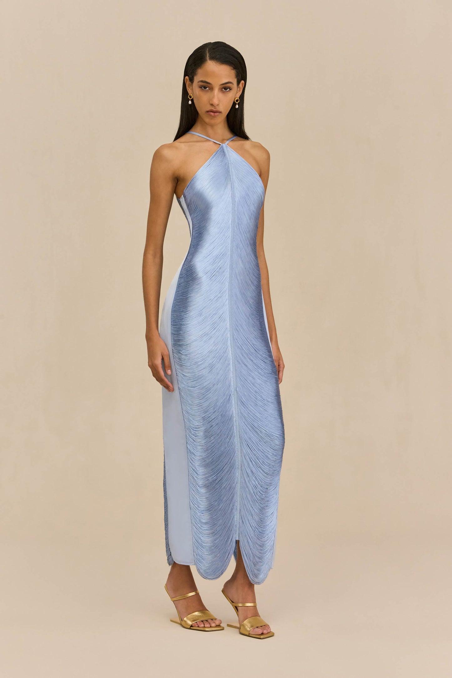 COASTAL Renata Silk Gown in Blossom